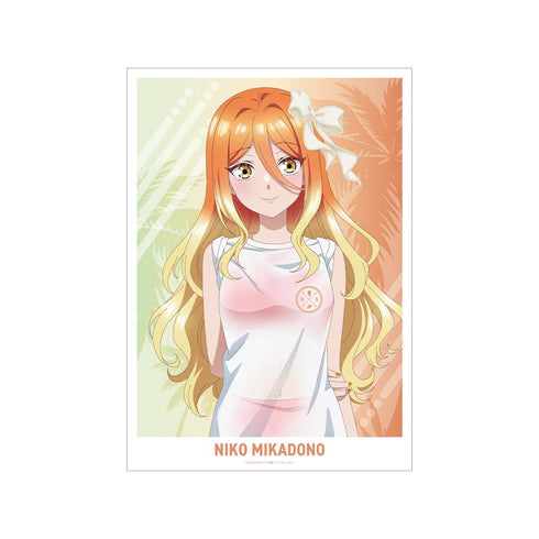 『帝乃三姉妹は案外、チョロい。』描き下ろし 帝乃 二琥 ビーチデートver. A3マット加工ポスター ver.A