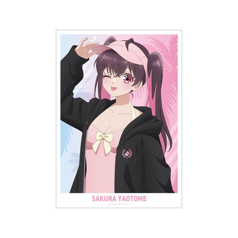 『帝乃三姉妹は案外、チョロい。』描き下ろし 矢乙女 桜 ビーチデートver. A3マット加工ポスター ver.B