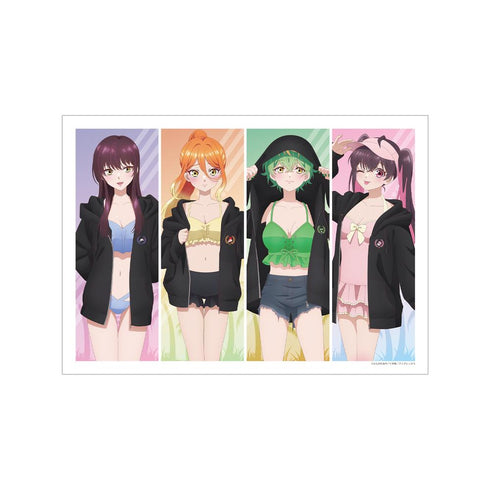 『帝乃三姉妹は案外、チョロい。』描き下ろし 集合 ビーチデートver. A3マット加工ポスター ver.B