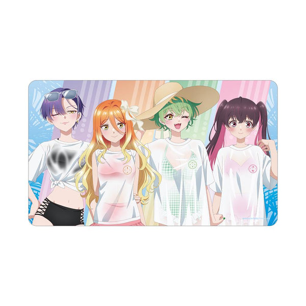 『帝乃三姉妹は案外、チョロい。』描き下ろし 集合 ビーチデートver. マルチデスクマット ver.A