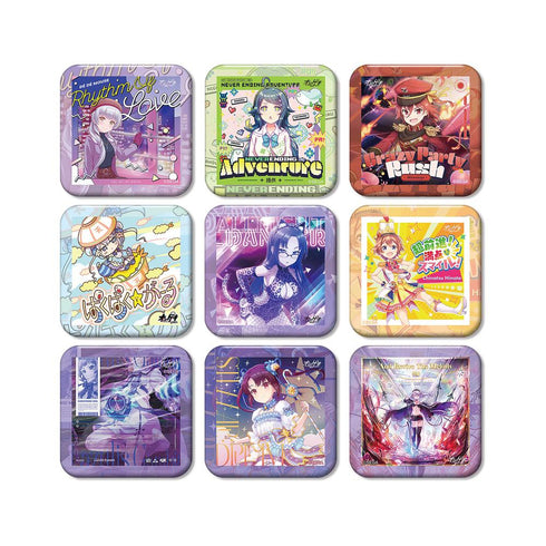 『オンゲキ Re:Fresh』トレーディング角丸スクエア缶バッジ ver.B(単位/BOX)