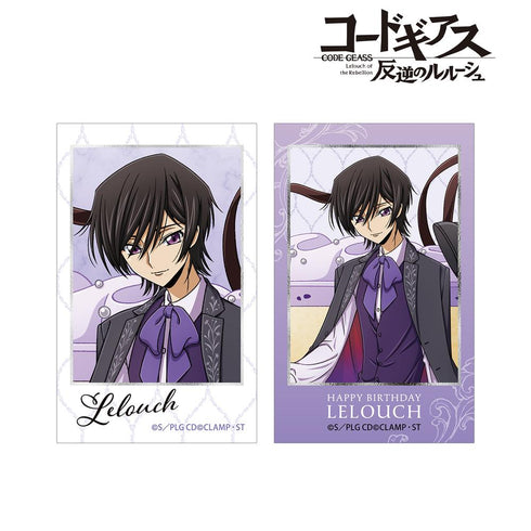 『コードギアス 反逆のルルーシュ』描き下ろし ルルーシュ バースデー2025ver. インスタントカメラ風イラストカード2枚セット