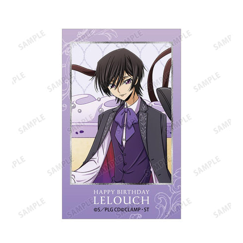 『コードギアス 反逆のルルーシュ』描き下ろし ルルーシュ バースデー2025ver. インスタントカメラ風イラストカード2枚セット