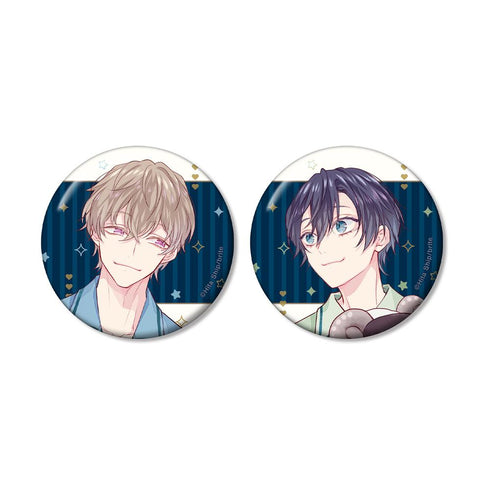 『スノーホワイトの毒に染む』緋汰しっぷ先生 描き下ろし 咲原拓海&深森雪弥 パジャマver. 缶バッジ2個セット