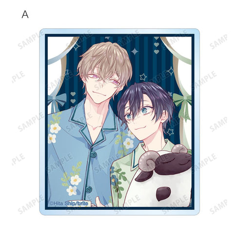 『スノーホワイトの毒に染む』緋汰しっぷ先生 描き下ろし 咲原拓海&深森雪弥 パジャマver. アクリルカード2枚セット