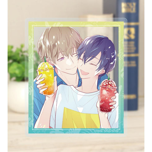 『スノーホワイトの毒に染む』緋汰しっぷ先生 描き下ろし 咲原拓海&深森雪弥 パジャマver. アクリルカード2枚セット