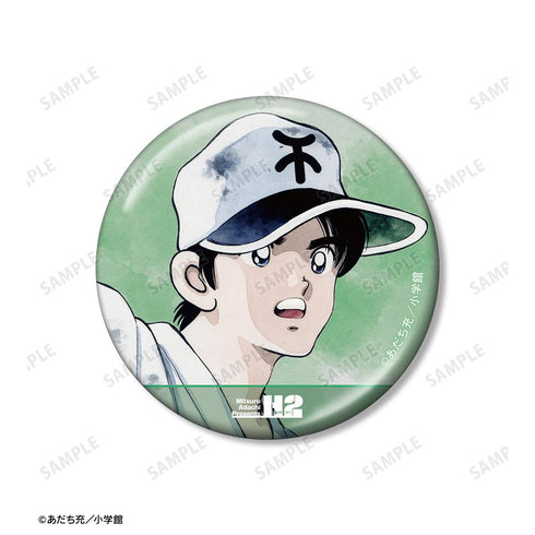 『あだち充作品』国見比呂 メタリック缶バッジ2個セット