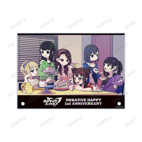 『ネガティヴハッピィ』1周年記念 A5アクリルパネル