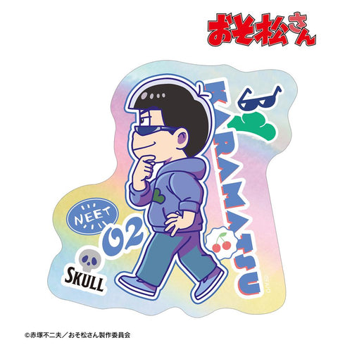 『おそ松さん』カラ松 ちびとこ オーロラステッカー