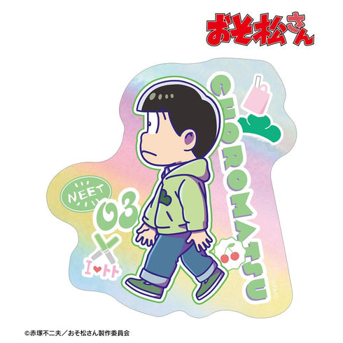 『おそ松さん』チョロ松 ちびとこ オーロラステッカー