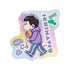 『おそ松さん』一松 ちびとこ オーロラステッカー