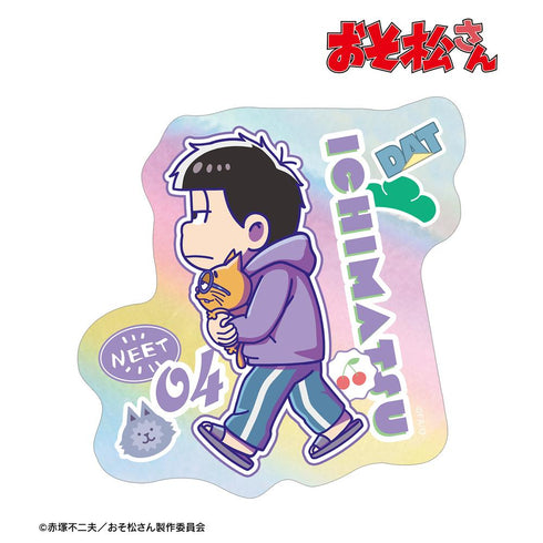 『おそ松さん』一松 ちびとこ オーロラステッカー