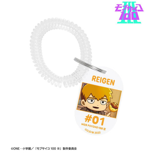 『モブサイコ100 III』霊幻新隆 ゆるコマ ロッカーキー風アクリルキーホルダー ver.A
