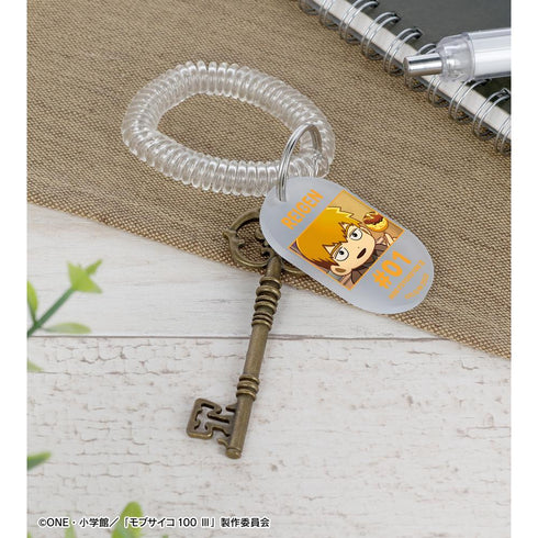 『モブサイコ100 III』霊幻新隆 ゆるコマ ロッカーキー風アクリルキーホルダー ver.A