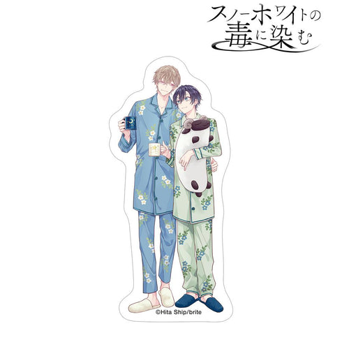 『スノーホワイトの毒に染む』緋汰しっぷ先生 描き下ろし 咲原拓海&深森雪弥 パジャマver. ダイカットステッカー