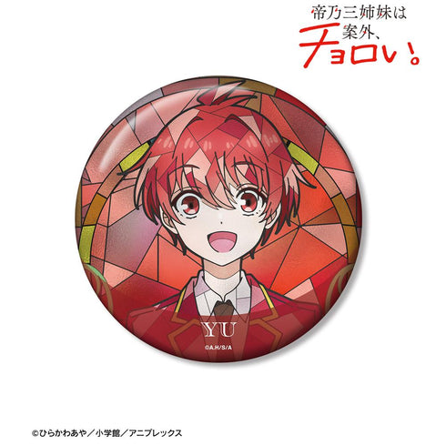 『帝乃三姉妹は案外、チョロい。』綾世 優 Aure Glass 100mm缶バッジ