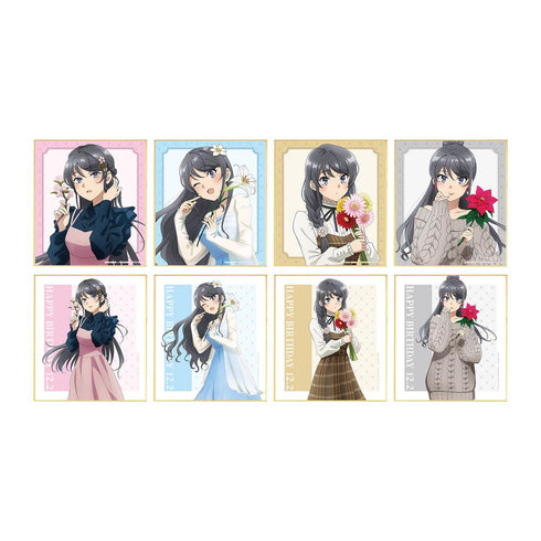 『青春ブタ野郎はサンタクロースの夢を見ない』描き下ろし トレーディングミニ色紙 <桜島麻衣 バースデー2025ver.>(単位/BOX)