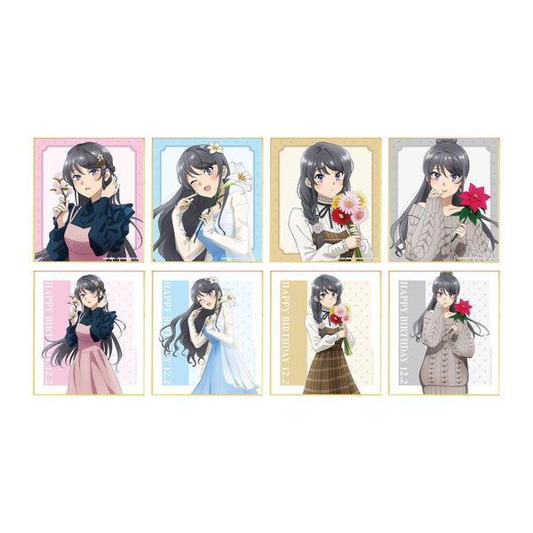 『青春ブタ野郎はサンタクロースの夢を見ない』描き下ろし トレーディングミニ色紙 <桜島麻衣 バースデー2025ver.>(単位/BOX)