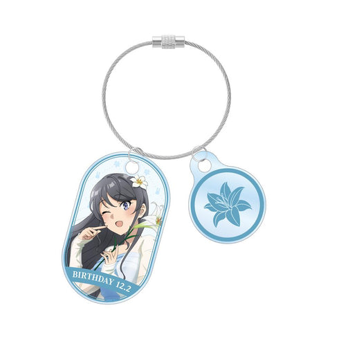 『青春ブタ野郎はサンタクロースの夢を見ない』描き下ろし 桜島麻衣(夏) 2連ワイヤーアクリルキーホルダー <桜島麻衣 バースデー2025ver.>