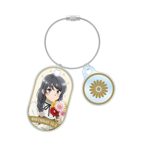 『青春ブタ野郎はサンタクロースの夢を見ない』描き下ろし 桜島麻衣(秋) 2連ワイヤーアクリルキーホルダー <桜島麻衣 バースデー2025ver.>