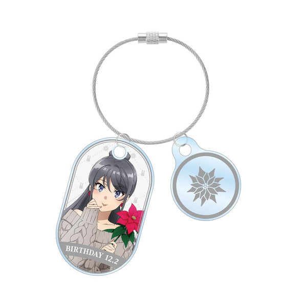 『青春ブタ野郎はサンタクロースの夢を見ない』描き下ろし 桜島麻衣(冬) 2連ワイヤーアクリルキーホルダー <桜島麻衣 バースデー2025ver.>