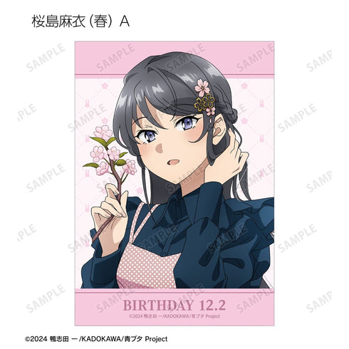 『青春ブタ野郎はサンタクロースの夢を見ない』描き下ろし トレーディングブロマイド <桜島麻衣 バースデー2025ver.>(単位/BOX)【202610再販】