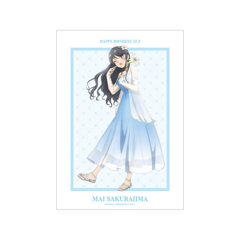 『青春ブタ野郎はサンタクロースの夢を見ない』描き下ろし 桜島麻衣(夏) A3マット加工ポスター <桜島麻衣 バースデー2025ver.>