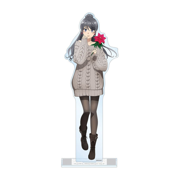 『青春ブタ野郎はサンタクロースの夢を見ない』描き下ろし 桜島麻衣(冬) 特大アクリルスタンド <桜島麻衣 バースデー2025ver.>【202610再販】