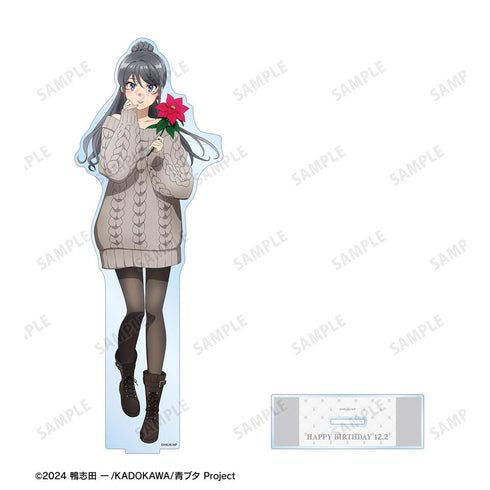 『青春ブタ野郎はサンタクロースの夢を見ない』描き下ろし 桜島麻衣(冬) 特大アクリルスタンド <桜島麻衣 バースデー2025ver.>