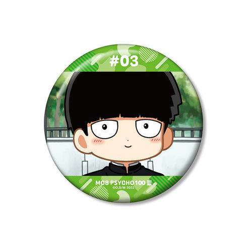 『モブサイコ100 III』影山茂夫 ゆるコマ 100mm缶バッジ ver.A