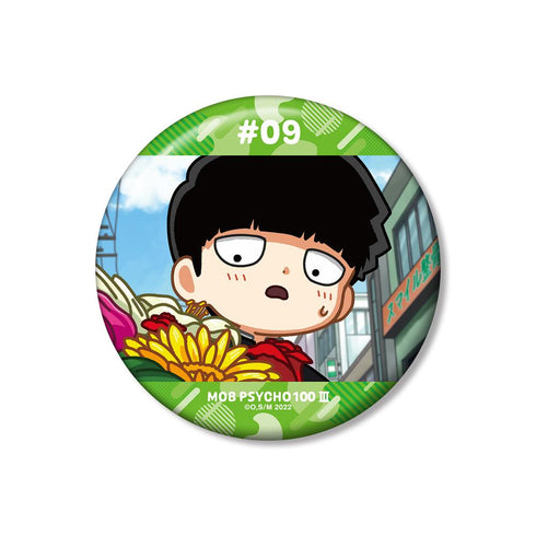 『モブサイコ100 III』影山茂夫 ゆるコマ 100mm缶バッジ ver.B