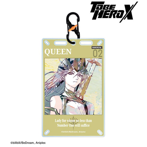 『TO BE HERO X』クイーン Ani-Art カラビナ付きカード型アクリルキーホルダー
