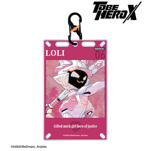 『TO BE HERO X』ロリ Ani-Art カラビナ付きカード型アクリルキーホルダー