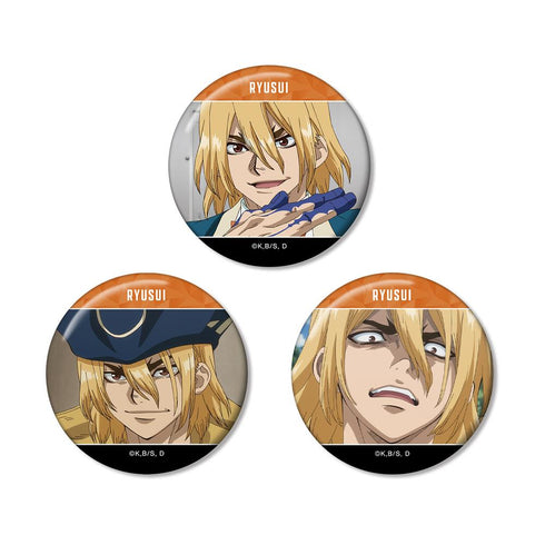 『Dr.STONE』七海龍水 場面写缶バッジ3個セット