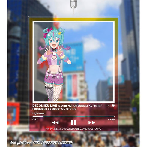 『デコミクLIVE starring 初音ミクHelloProduced by DECO*27 / OTOIRO』デコミク (ライトネス) Art by おむたつ フォトフレーム風BIGアクリルキーホルダー
