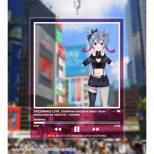 『デコミクLIVE starring 初音ミクHelloProduced by DECO*27 / OTOIRO』デコミク (ダークネス) Art by おむたつ フォトフレーム風BIGアクリルキーホルダー