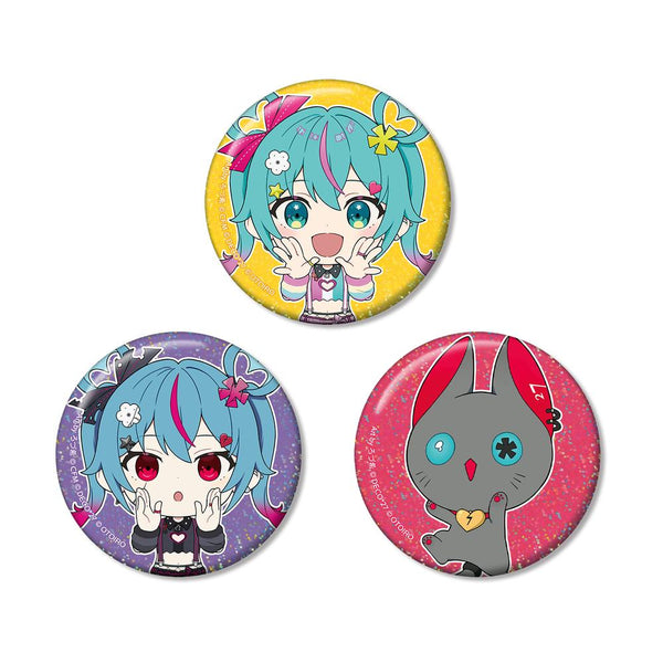 『デコミクLIVE starring 初音ミクHelloProduced by DECO*27 / OTOIRO』デコミク&にーにゃ Art by ろづ希 ホログラム缶バッジ3個セット