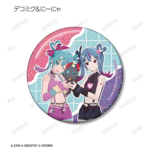 『デコミクLIVE starring 初音ミクHelloProduced by DECO*27 / OTOIRO』デコミク&にーにゃ ホログラム缶バッジ3個セット