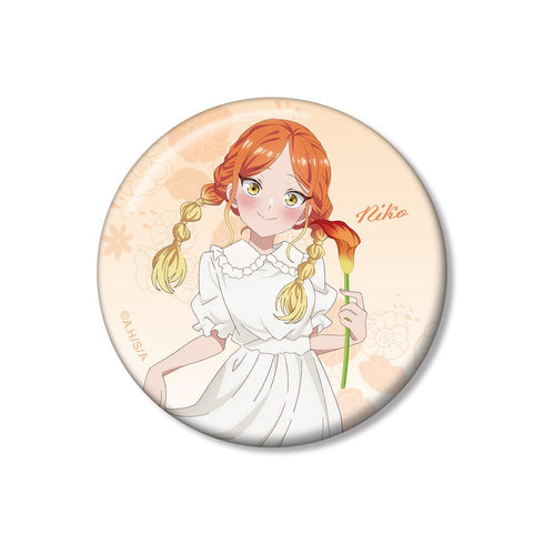 『帝乃三姉妹は案外、チョロい。』描き下ろし 帝乃 二琥 白いワンピースと花ver. 100mm缶バッジ