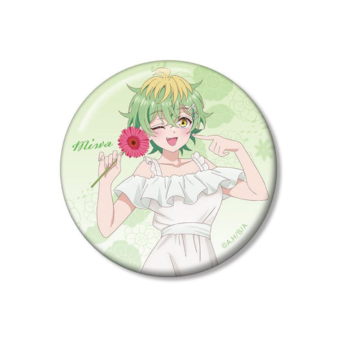 『帝乃三姉妹は案外、チョロい。』描き下ろし 帝乃 三和 白いワンピースと花ver. 100mm缶バッジ