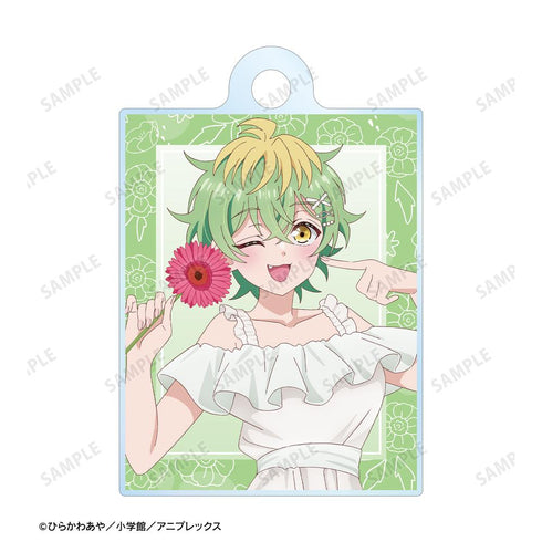 『帝乃三姉妹は案外、チョロい。』描き下ろし 帝乃 三和 白いワンピースと花ver. 2連ワイヤーアクリルキーホルダー