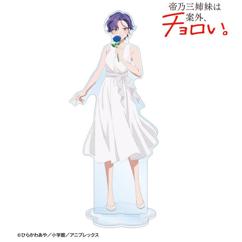 『帝乃三姉妹は案外、チョロい。』描き下ろし 帝乃 一輝 白いワンピースと花ver. 特大アクリルスタンド