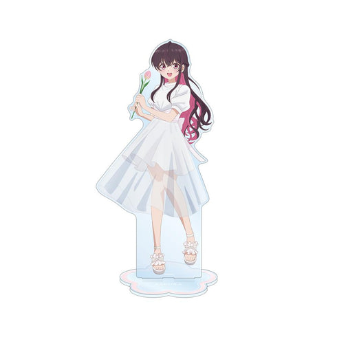 『帝乃三姉妹は案外、チョロい。』描き下ろし 矢乙女 桜 白いワンピースと花ver. 特大アクリルスタンド