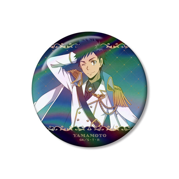 『家庭教師ヒットマンREBORN!』描き下ろし 山本 武 白衣装ver. 75mmオーロラ缶バッジ