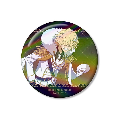 『家庭教師ヒットマンREBORN!』描き下ろし ベルフェゴール(10年後) 白衣装ver. 75mmオーロラ缶バッジ