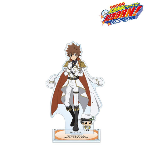 『家庭教師ヒットマンREBORN!』描き下ろし 沢田 綱吉&リボーン 白衣装ver. BIGアクリルスタンド