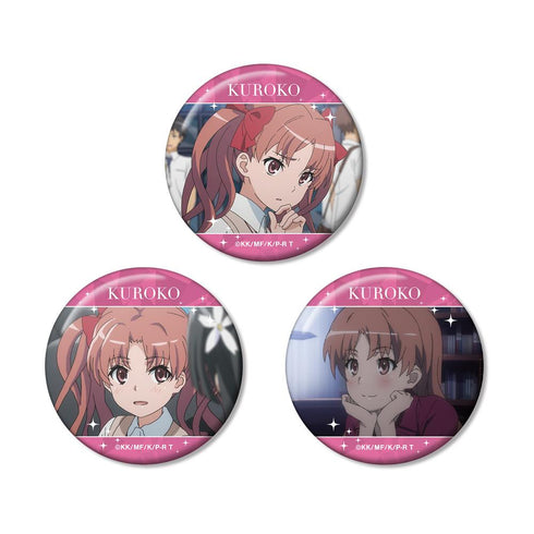 『とある科学の超電磁砲T』白井黒子 場面写缶バッジ3個セット