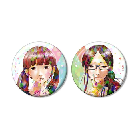 『おやすみプンプン』田中愛子&南条幸 ホログラム缶バッジ2個セット