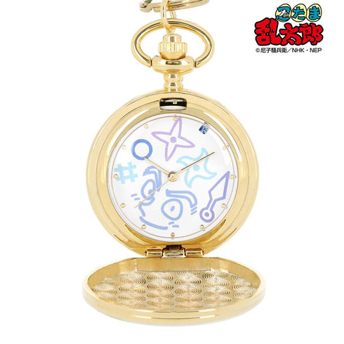 『忍たま乱太郎』土井半助 ラインアート 懐中時計