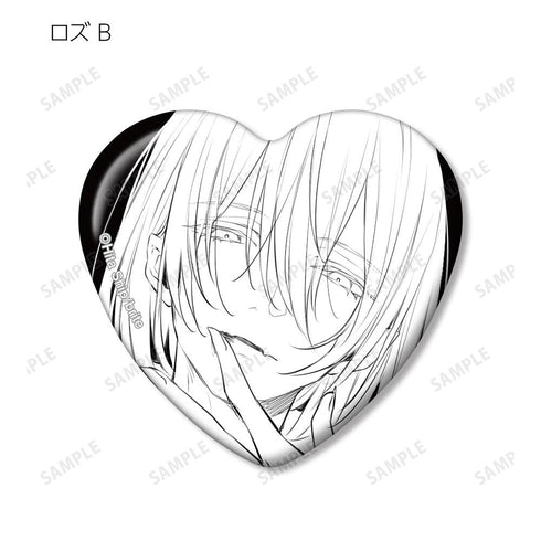 『甘眩ディカダンス』トレーディングハート型缶バッジ(単位/BOX)